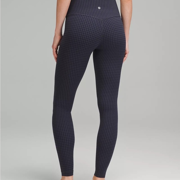 Lululemon Align High Rise Pant Legging 28” Micro Houndstooth Blue Multi NWT - Picture 3 of 7